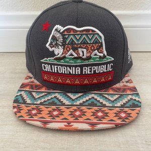 Riot Society tribal California Republic snapback hat